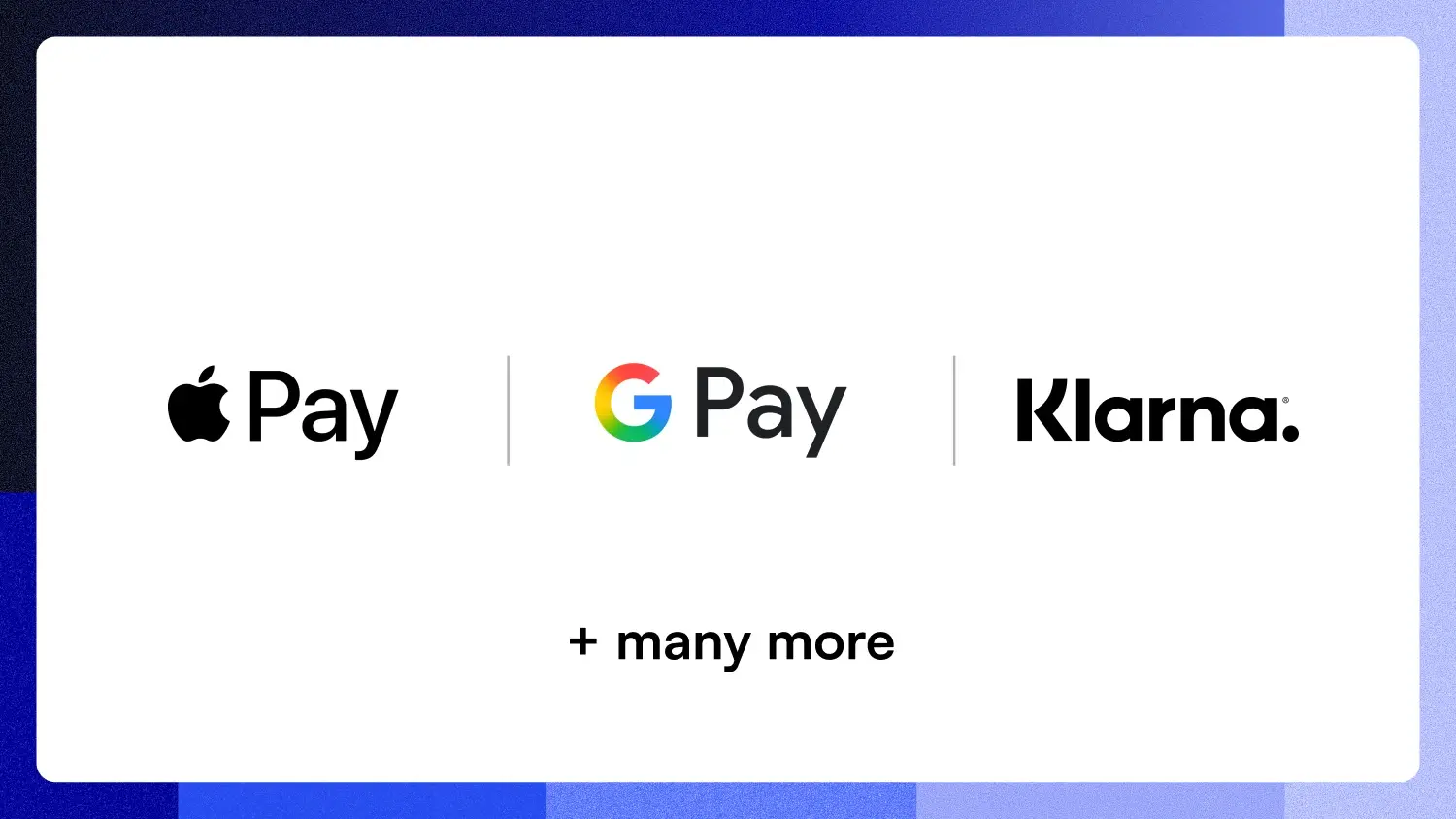 Stripe payment methods, including Apple Pay and Google Pay, on a Podyx checkout