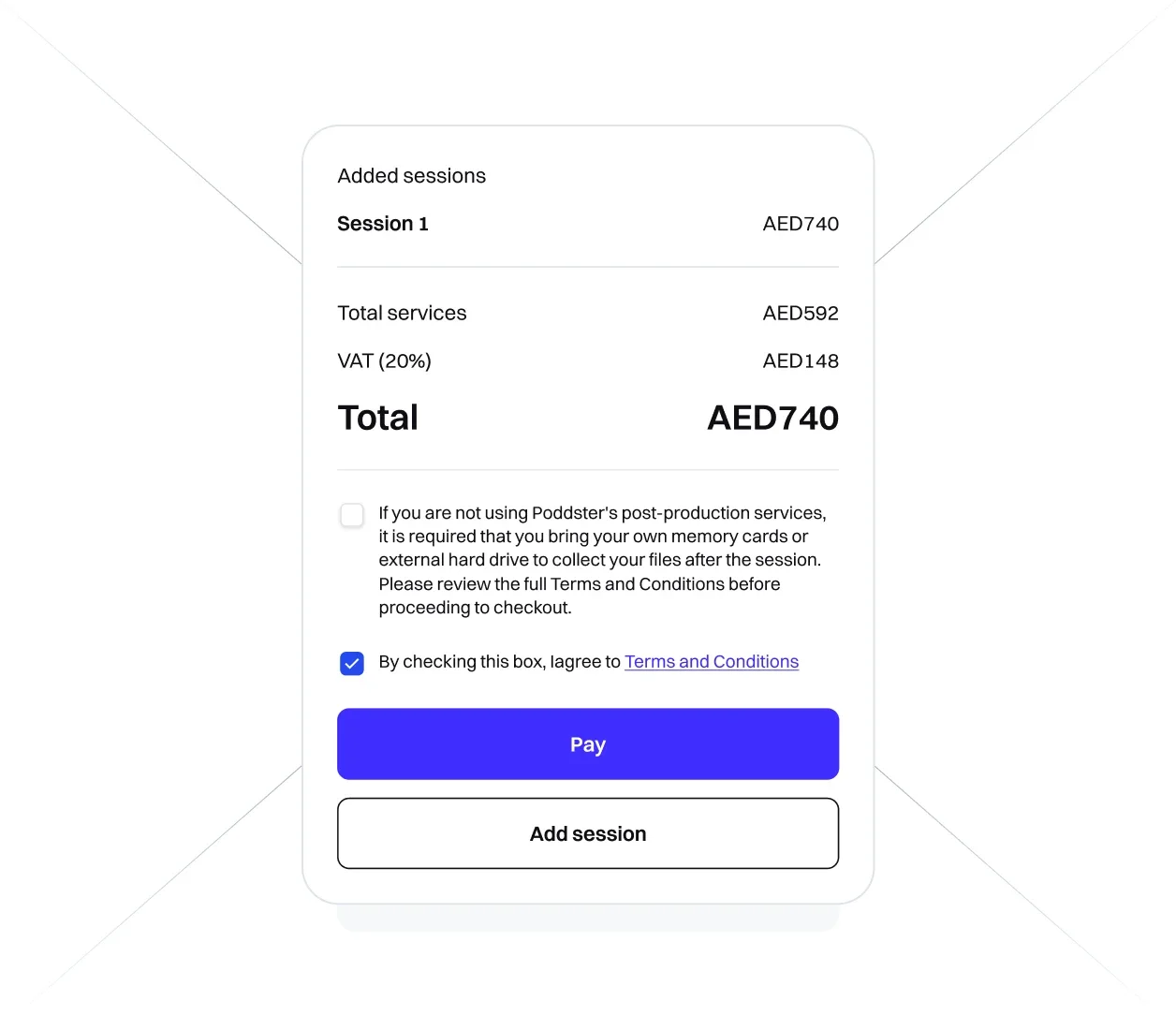 Podyx integrated payment & confirmation system