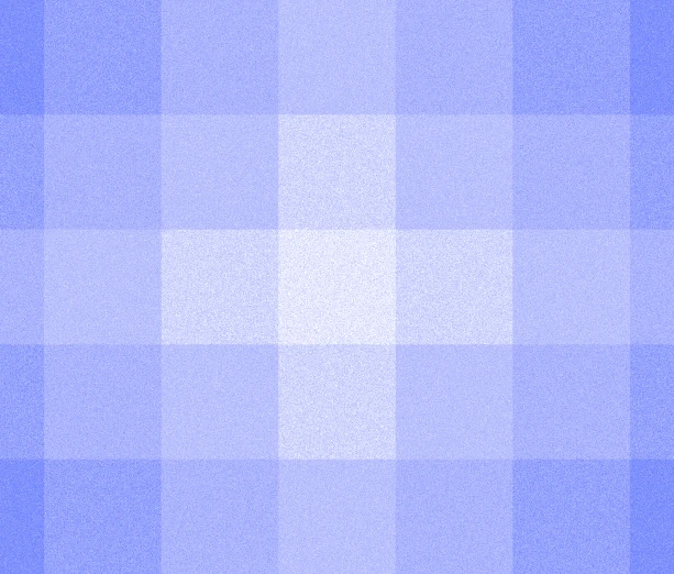 A soft blue check that brightens to white at its centre